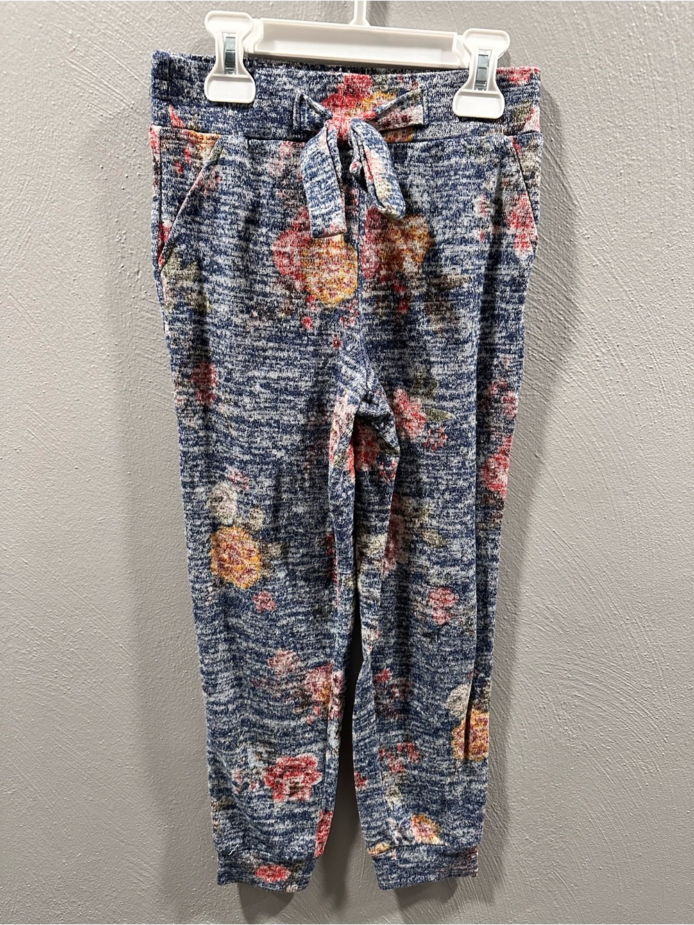 Joe B Blue Floral Drawstring Joggers